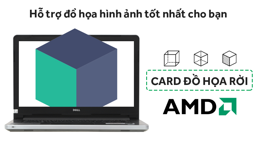 Laptop Dell Inspiron 5468 i5 7200U/4GB/500GB/2GB R7M440/Win10/Office365/(K5CDP11)