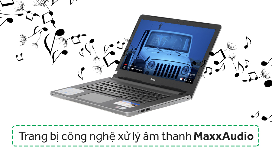 Laptop Dell Inspiron 5468 i5 7200U/4GB/500GB/2GB R7M440/Win10/Office365/(K5CDP11)