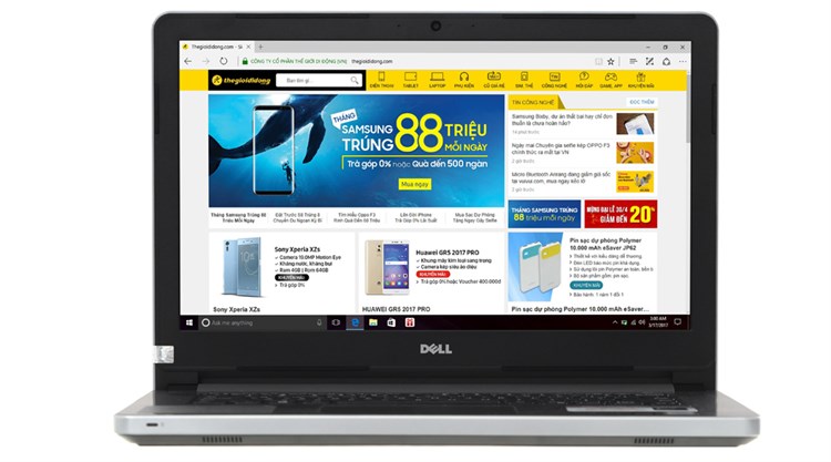Laptop Dell Inspiron 5468 i5 7200U/4GB/500GB/2GB R7M440/Win10/Office365/(K5CDP11) Màu Bạc