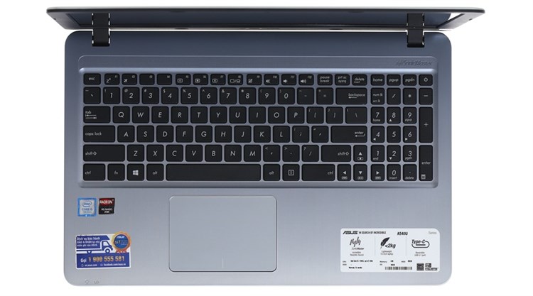 Laptop Asus A540UP i5 7200U/4GB/500GB/2GB R5M420/Win10/(GO097T)