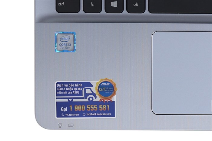 Laptop Asus A541UA i3 7100U/4GB/500GB/Win10/(DM1658T) Màu Bạc