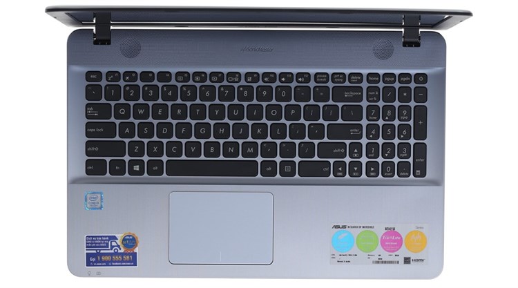 Laptop Asus A541UA i3 7100U/4GB/500GB/Win10/(DM1658T) Màu Bạc