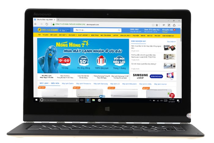 Laptop Lenovo Yoga 3 Pro-1370 M5 5Y71/4GB/256GB/Win10 Màu Vàng đồng