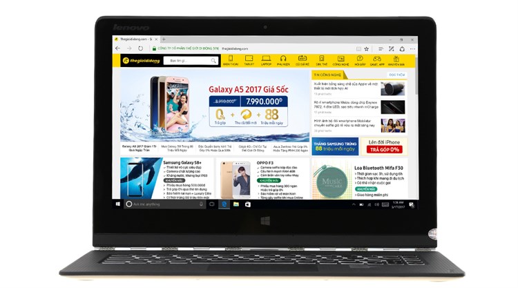 Laptop Lenovo Yoga 3 Pro-1370 M5 5Y71/4GB/256GB/Win10 Màu Vàng đồng