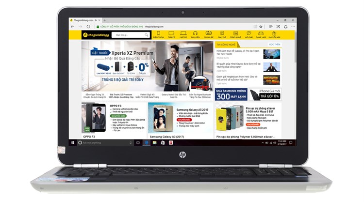 Laptop HP Pavilion 15 au111TU i5 7200U/4GB/500GB/Win10/(Y4G16PA)