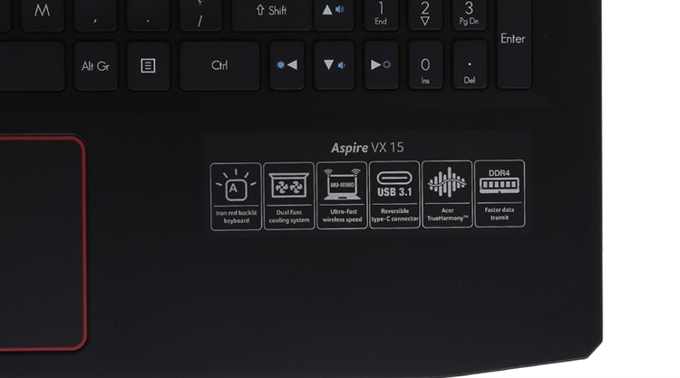 Laptop Acer Aspire VX5-591G-52YZ i5 7300HQ/8GB/1TB+128GB/4GB GTX1050/DOS/(NH.GM2SV.002)