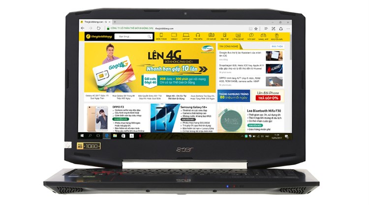 Laptop Acer Aspire VX5-591G-70XM i7 7700HQ/8GB/1TB+128GB/4GB GTX1050/DOS/(NH.GM2SV.0010)