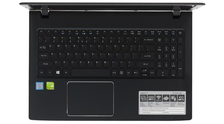 Laptop Acer Aspire E5 575G 73J8 i7 7500U/4GB/500GB/2GB 940MX/Win10/(NX.GDWSV.012) Màu Đen