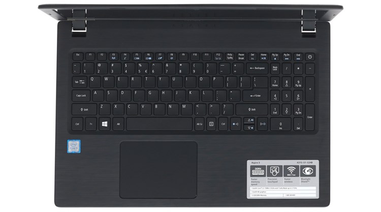 Laptop Acer Aspire A315 51 52AB i5 7200U/4GB/500GB/Win10/(NX.GNPSV.018) Màu Đen
