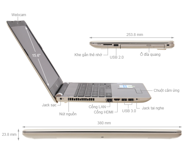 HP 15 bs573TU i5 7200U/4GB/1TB/Win10/(2JQ70PA)