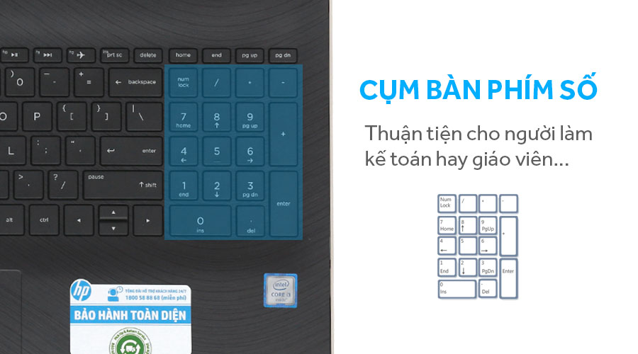 Laptop HP 15 bs572TU i3 6006U/4GB/500GB/Win10/(2JQ69PA)