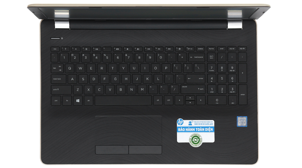 Laptop HP 15 bs572TU i3 6006U/4GB/500GB/Win10/(2JQ69PA) Màu Vàng đồng