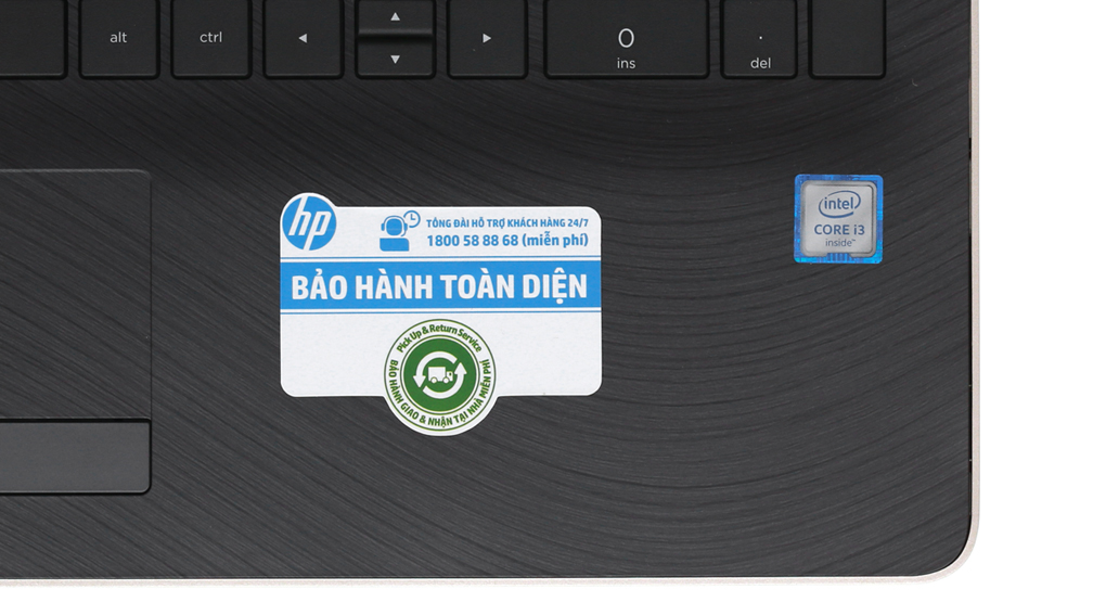 Laptop HP 15 bs572TU i3 6006U/4GB/500GB/Win10/(2JQ69PA) Màu Vàng đồng