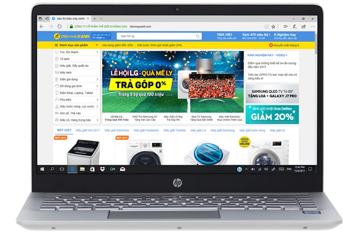 Laptop HP Pavilion 14 bf019TU i3 7100U/4GB/1TB/Win10/(2GW00PA) Màu Vàng đồng