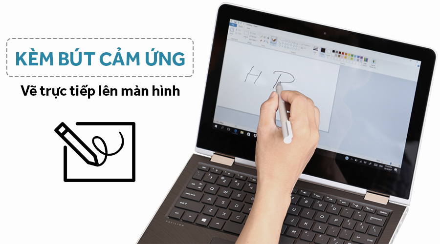 Laptop HP Pavilion X360 ad026TU i3 7100U/4GB/500GB/Win10/(2GV32PA)