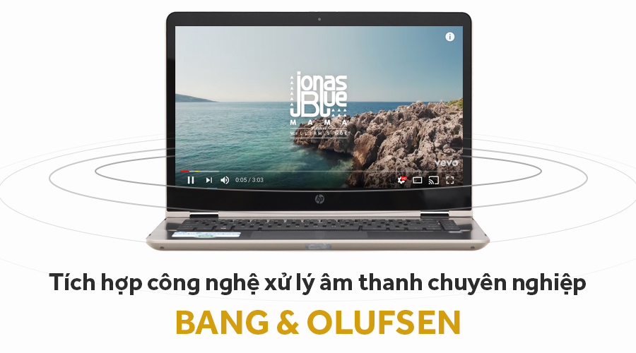 Laptop HP Pavilion x360 ba063TU i3 7100U/4GB/500GB/Win10/(2GV25PA)