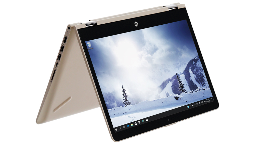 Laptop HP Pavilion x360 ba063TU i3 7100U/4GB/500GB/Win10/(2GV25PA) Màu Vàng đồng