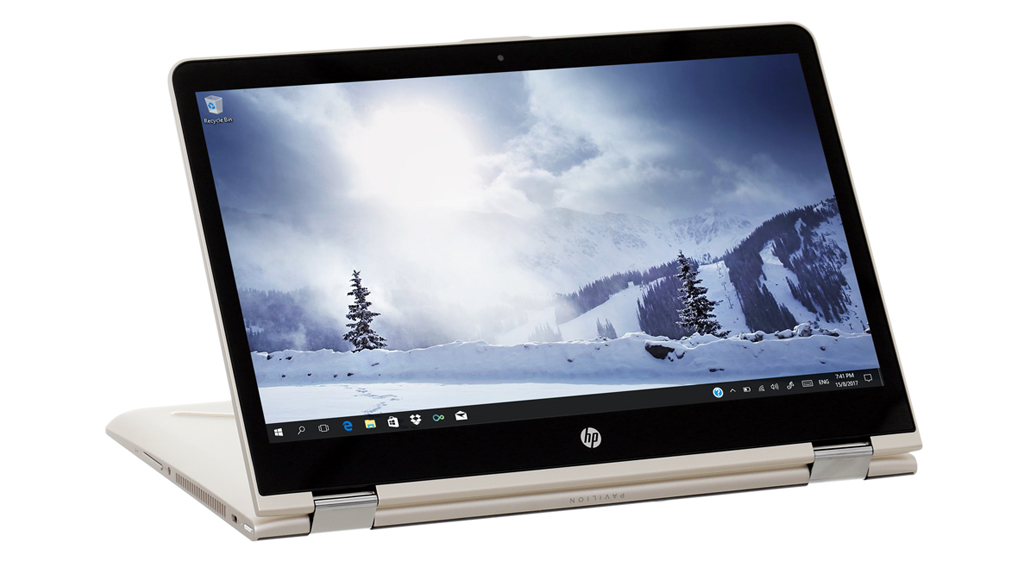 Laptop HP Pavilion x360 ba063TU i3 7100U/4GB/500GB/Win10/(2GV25PA) Màu Vàng đồng