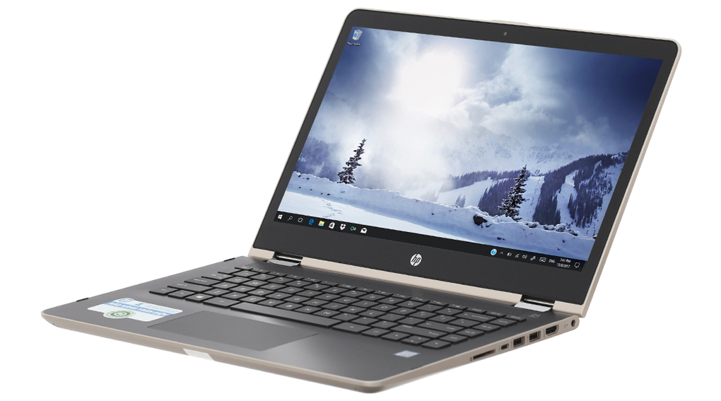 Laptop HP Pavilion x360 ba063TU i3 7100U/4GB/500GB/Win10/(2GV25PA) Màu Vàng đồng