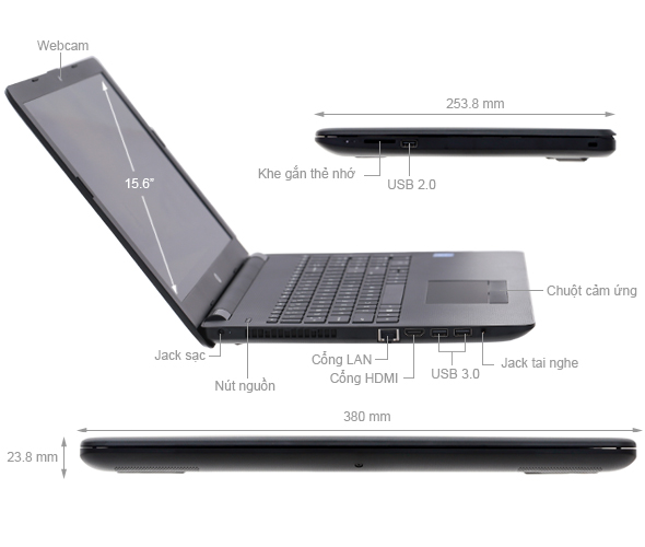 HP 15 bs578TU N3710/4GB/500GB/Win10/(2LR89PA)