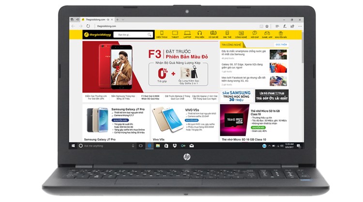 Laptop HP 15 bs578TU N3710/4GB/500GB/Win10/(2LR89PA)