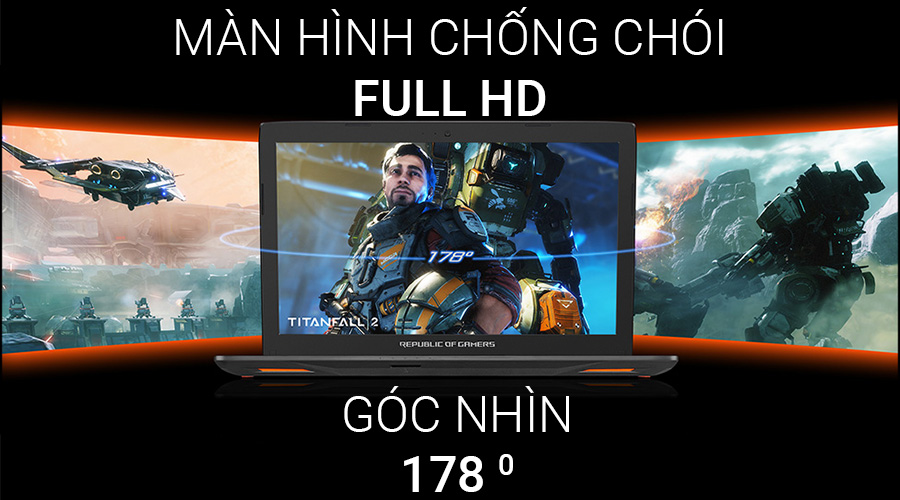 Laptop Asus GL553VD i7 7700HQ/8GB/1TB/4GB GTX1050/Win10/(FY884T)