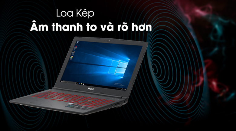 Laptop MSI GL62M 7RDX i7 7700HQ/8GB/1TB/4GB GTX1050/Win10/(1815VN)