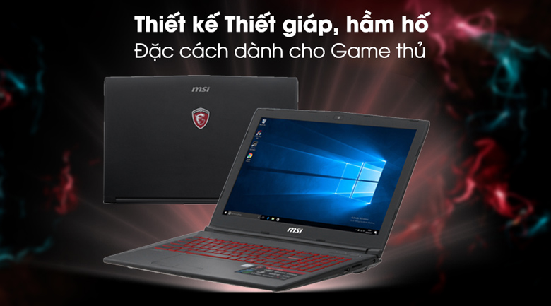 Laptop MSI GL62M 7RDX i7 7700HQ/8GB/1TB/4GB GTX1050/Win10/(1815VN)