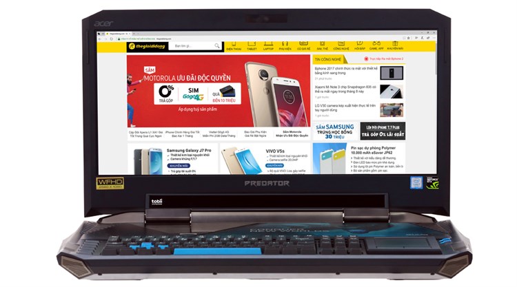Laptop Acer PREDATOR 21 X i7 7820HK/64GB/1TB+1TB/16GB GTX1080/Win10