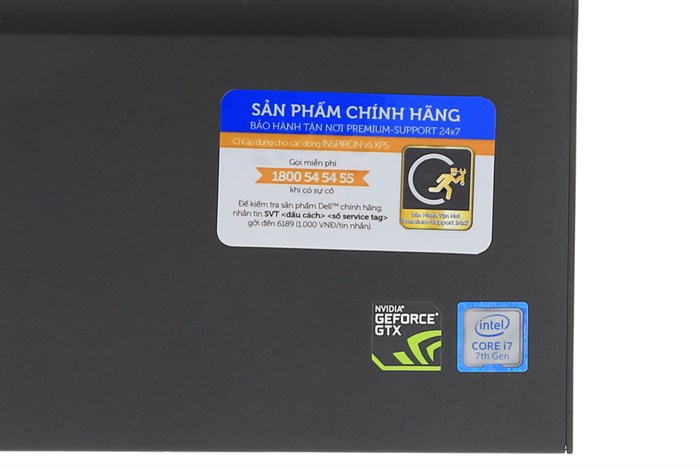 Laptop Dell Inspiron 7567B i7 7700HQ/8GB/1TB+128GB/4GB GTX1050Ti/Win10/(P65F001) Màu Đen