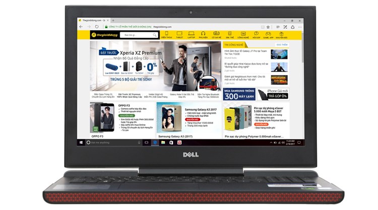 Laptop Dell Inspiron 7567B i7 7700HQ/8GB/1TB+128GB/4GB GTX1050Ti/Win10/(P65F001)
