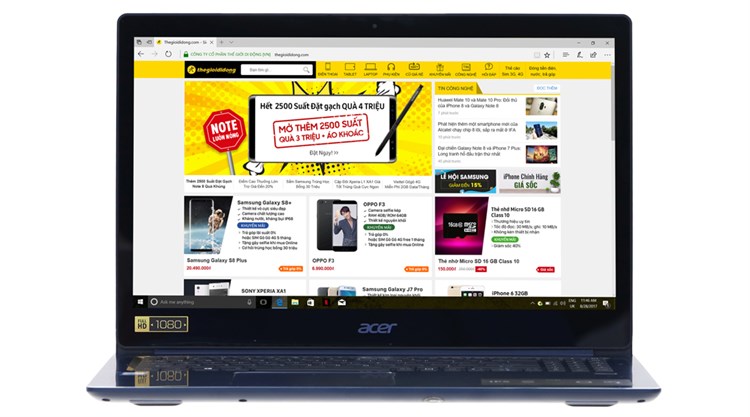 Laptop Acer Swift SF315 51 530V i5 8250U/4GB/1TB/Win10/(NX.GSKSV.001) Màu Xanh Dương