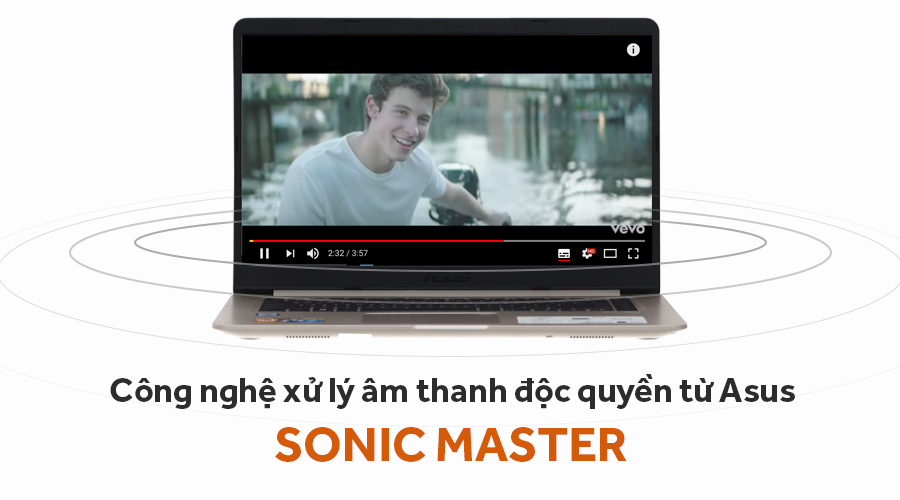 Laptop Asus S510UA i5 7200U/4GB/1TB/Win10/(BQ002T)