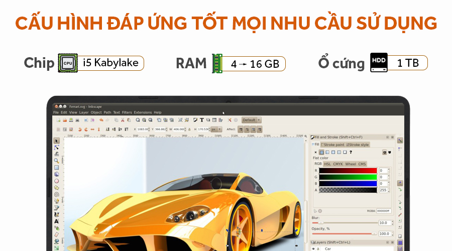 Laptop Asus S510UA i5 7200U/4GB/1TB/Win10/(BQ002T)