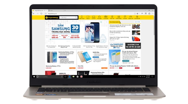 Laptop Asus S510UA i5 7200U/4GB/1TB/Win10/(BQ002T)