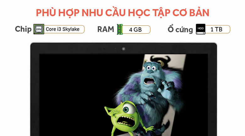 Laptop Lenovo IdeaPad 110 15ISK i3 6006U/4GB/1TB/Win10/(80UD019BVN)