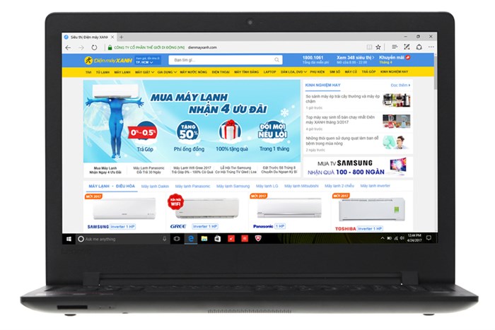 Laptop Lenovo IdeaPad 110 15ISK i3 6006U/4GB/1TB/Win10/(80UD019BVN) Màu Đen