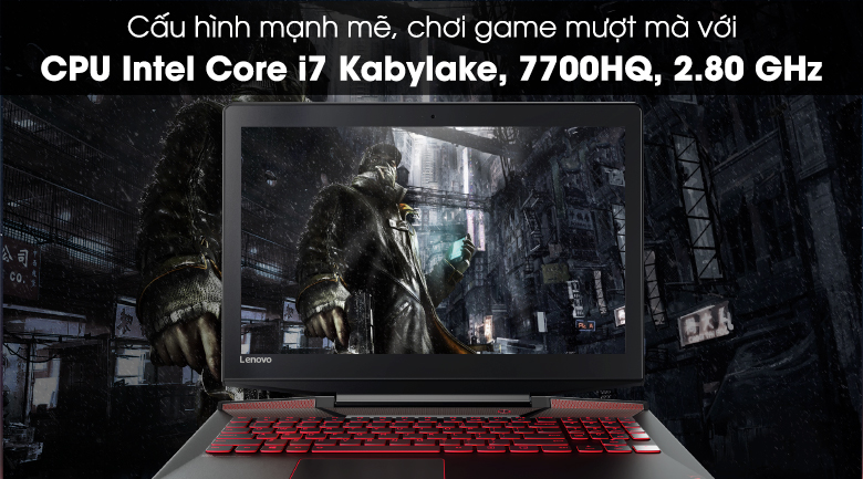 Laptop Lenovo Legion Y520 15IKBN i7 7700HQ/8GB/1TB+128GB/4GB GTX1050/Win10/(80WK0109VN)