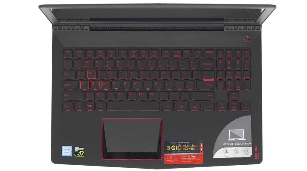 Laptop Lenovo Legion Y520 15IKBN i7 7700HQ/8GB/1TB+128GB/4GB GTX1050/Win10/(80WK0109VN) Màu Đen