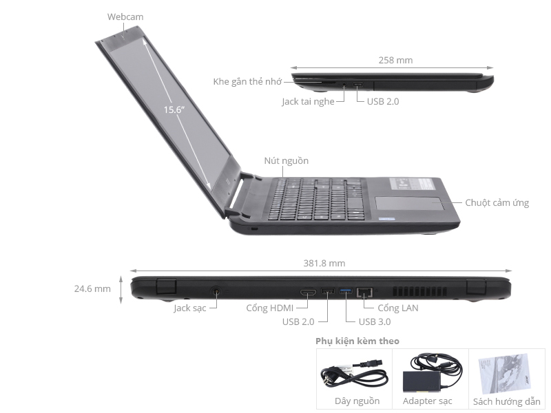 Acer ES1 533 P6L2 N4200/4GB/500GB/Win10/(NX.GFTSV.008)