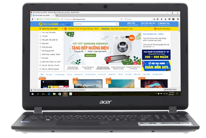 Laptop Acer ES1 533 P6L2 N4200/4GB/500GB/Win10/(NX.GFTSV.008) Màu Đen