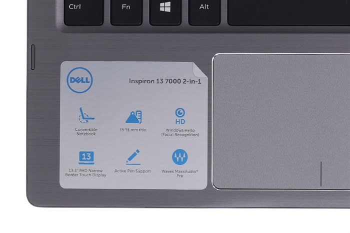 Laptop Dell Inspiron 7373 i7 8550U/8GB/256GB/Win10/Office365/(P83G001) Màu Xám