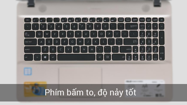 Bàn phím Asus X541UA i3 6100U như thế nào?