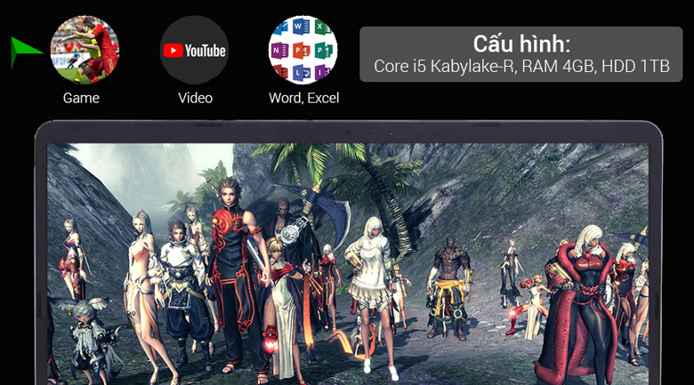 Laptop Asus VivoBook S15 S510UQ i5 8250U/4GB/1TB/940MX/Win10/(BQ475T)