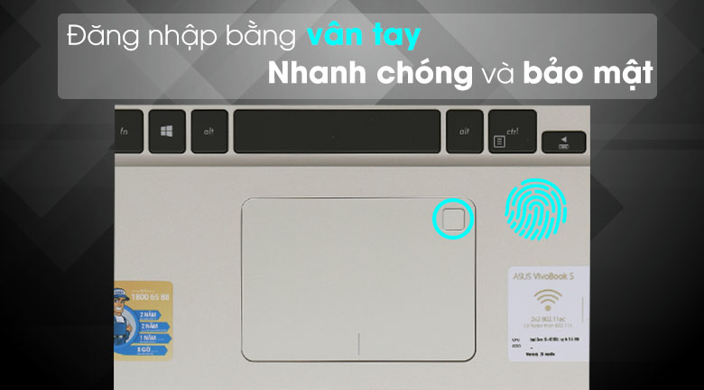 Laptop Asus VivoBook S15 S510UA i5 8250U/4GB/1TB/Win10/(BQ414T)