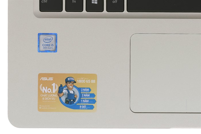 Laptop Asus VivoBook S15 S510UA i5 8250U/4GB/1TB/Win10/(BQ414T) Màu Vàng đồng