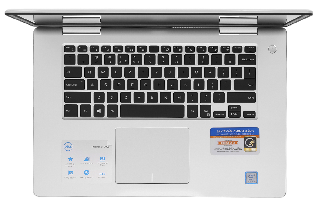 Laptop Dell Inspiron 7570 i5 8250U/4GB/1TB+128GB/4GB MX130/Win10/Office365/(N5I5102OW) Màu Bạc