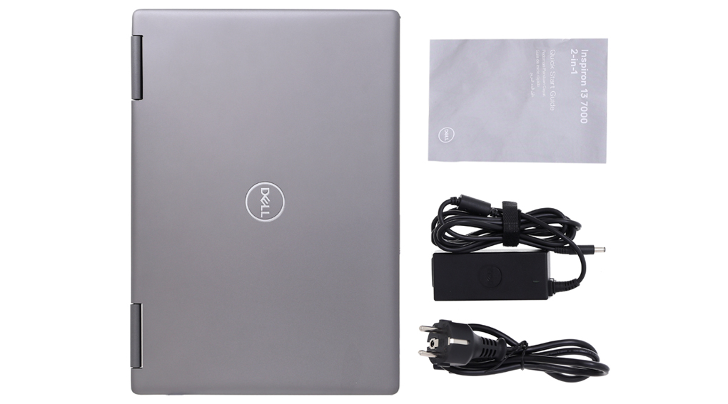 Bộ sản phẩm gồm: Dây nguồn, Sách hướng dẫn, Thùng máy, Sạc Laptop Dell