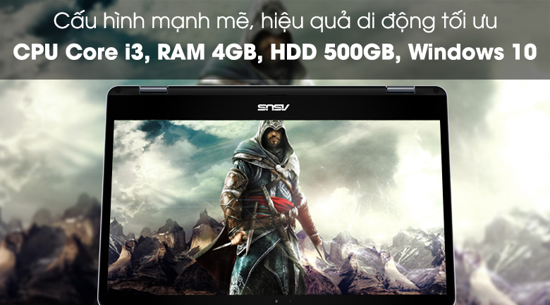 Laptop Asus TP410UA i3 7100U/4GB/500GB/Win10/(EC250T)