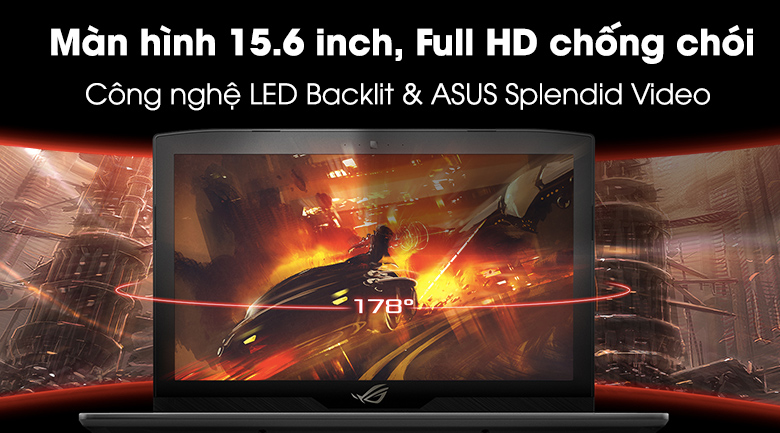 Laptop Asus Hero GL503VM i7 7700HQ/8G/1TB/3GB GTX1060/Win10/(GZ219T)